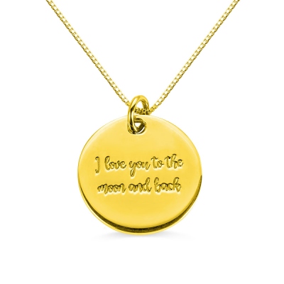 Personalized Carved Heart Tree Necklace