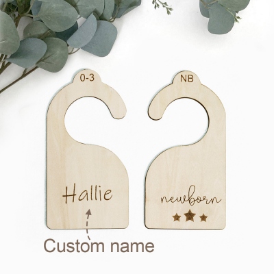 Custom Baby Closet Dividers Wood Hangers