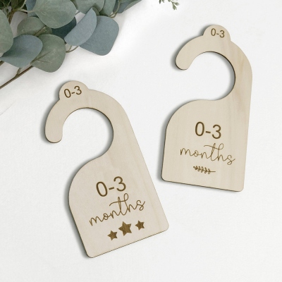 Custom Baby Closet Dividers Wood Hangers