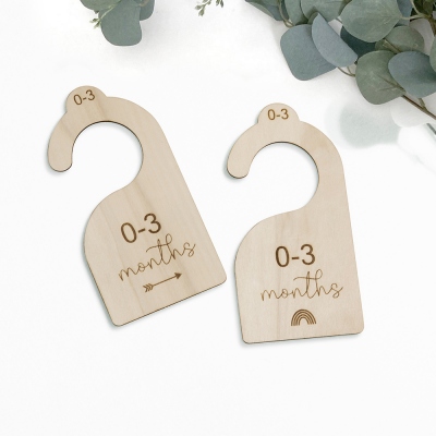 Custom Baby Closet Dividers Wood Hangers