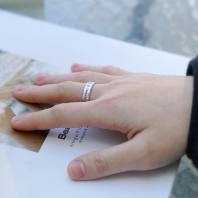 Personalized Birthstone Ring for Couple
