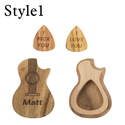 Personalized Photo/Engraving Guitar Picks With Case