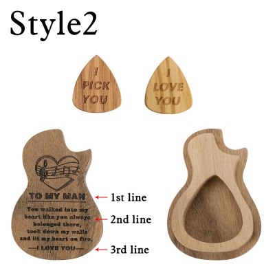 Personalized Photo/Engraving Guitar Picks With Case