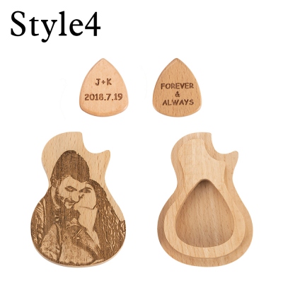 Personalized Photo/Engraving Guitar Picks With Case