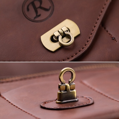 Personalized Leather Clutch Wristlet Wallet