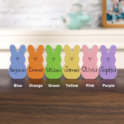 Customizable Easter Bunnies Layered Tray Decoration
