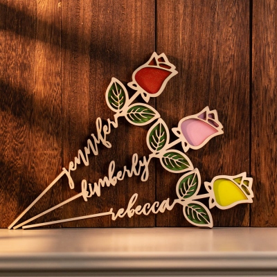Personalized Name Rose Valentines Day Gift for He