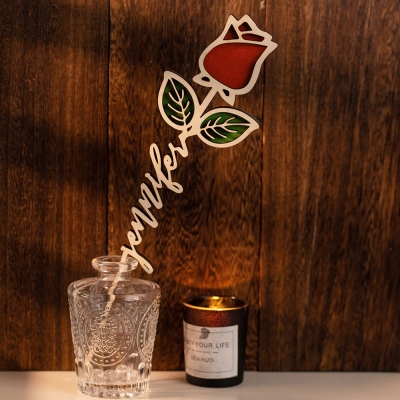 Personalized Name Rose Valentines Day Gift for He