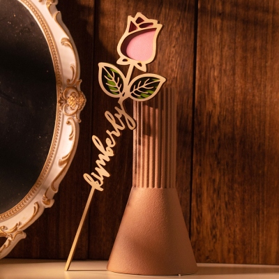 Personalized Name Rose Valentines Day Gift for He