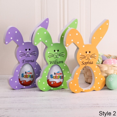 Personalized Easter Bunny Egg Holder Easter Decoration