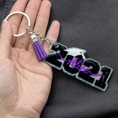 Personalized Tassel Keychain Graduation Gift 2021