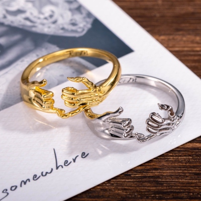 Bague de promesse Pinky personnalisée