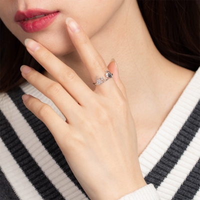 Bague de promesse Pinky personnalisée