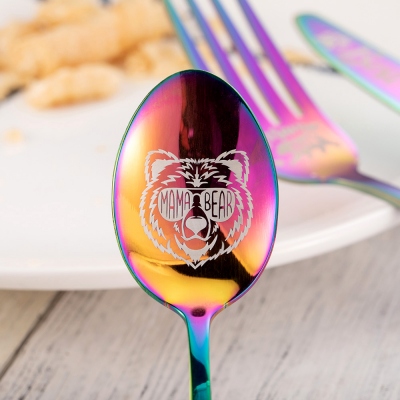 Personalized Mama Bear Cutlery Set