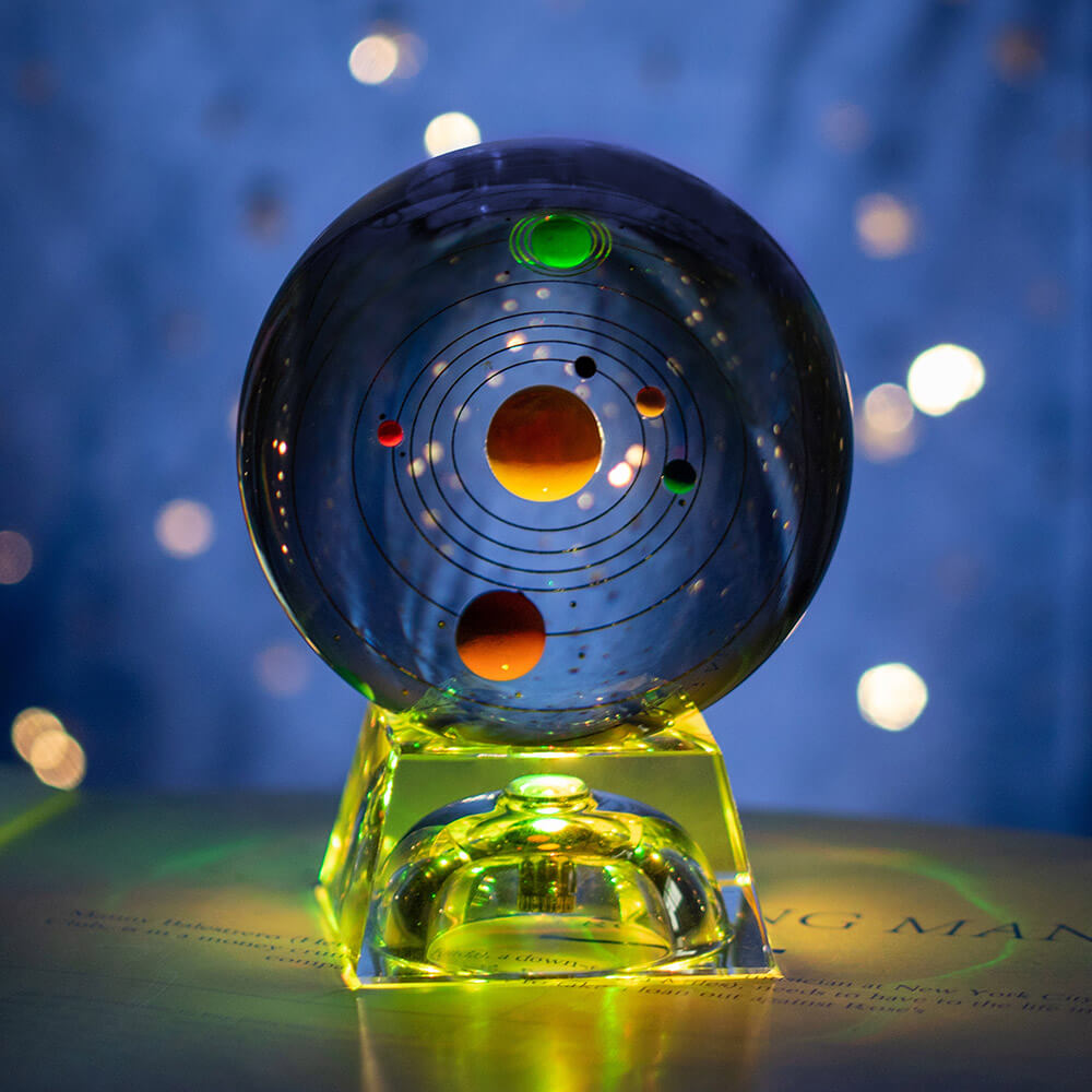 3D Solar System Crystal Ball