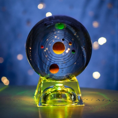 3D Solar System Crystal Ball
