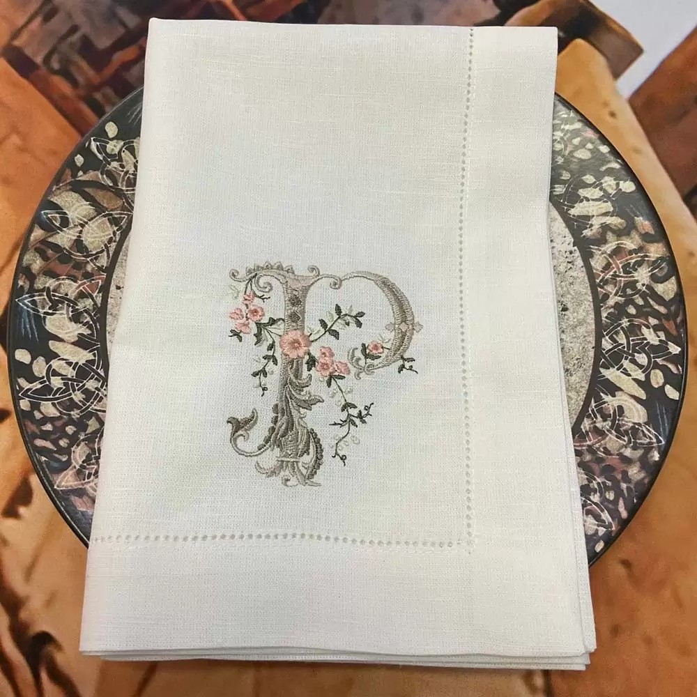embroidered