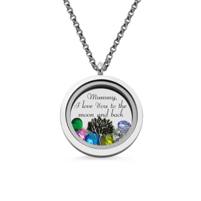 Personalized Birthstone Floating Living Locket