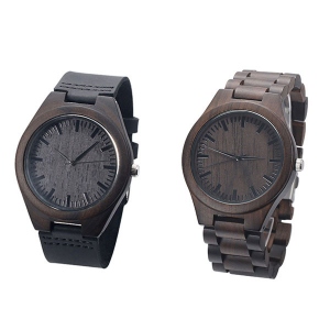 Customized Ebony Watch for Couples