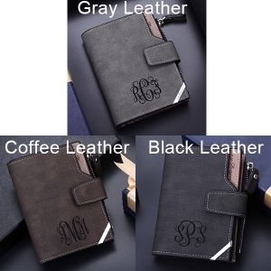 Personalized Photo Leather Wallet for Men