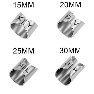 Personalized Boho Wide Cuff Long Ring in Stainless Steel