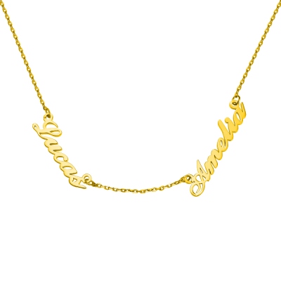 Personalized Double Name Necklace for Gift