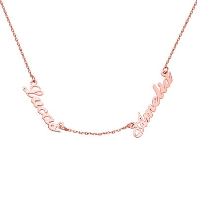 Personalized Double Name Necklace for Gift