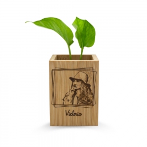 Personalized Photo Wooden Flower Box