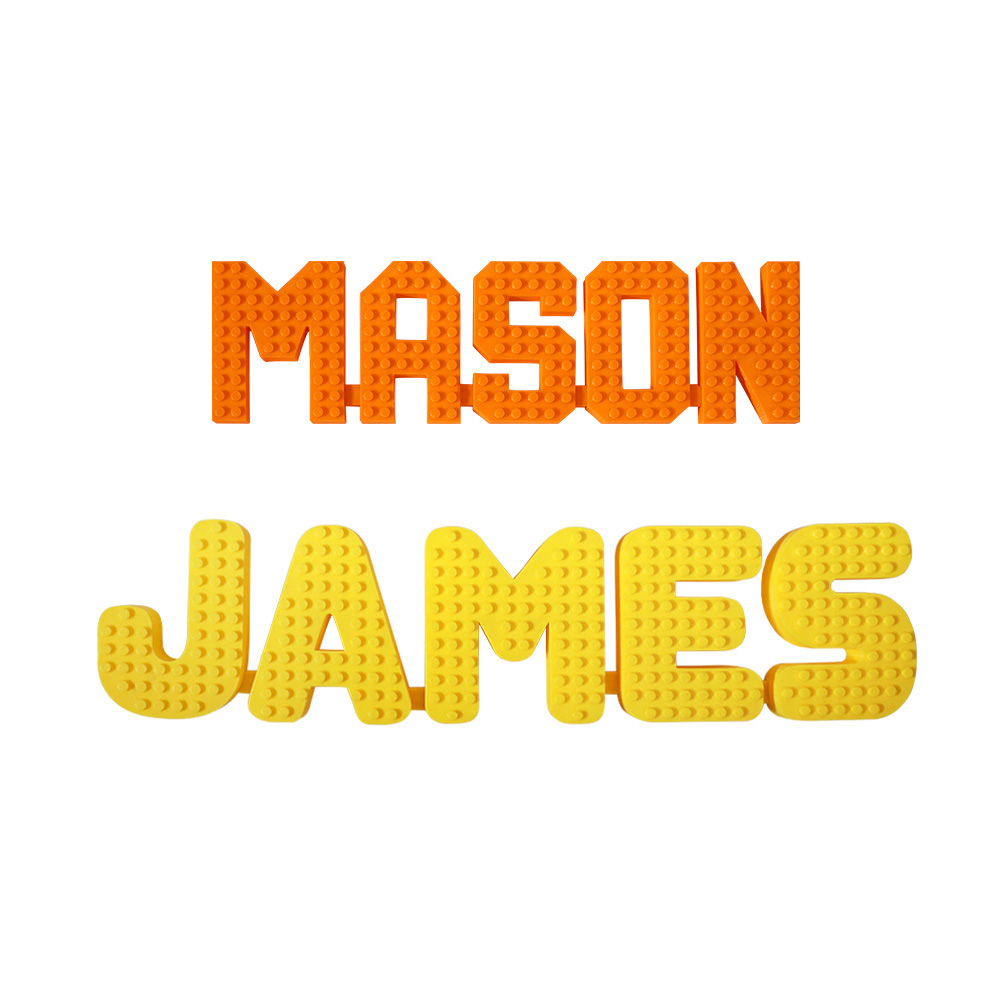 Logotipo com nome impresso em 3D personalizado