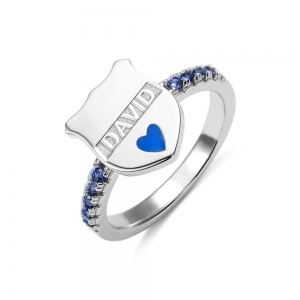 Distinctive custom-made Police Badge Ring