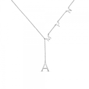 Personalized Sideways Initial Necklace