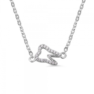 Dainty Sterling Sliver Tooth Necklace