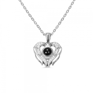 Personalized Angel Wings Projection Necklace