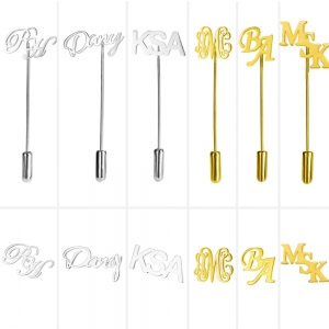 Personalized Lettering Lapel Pin