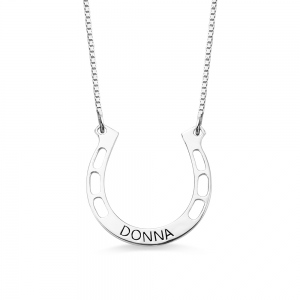 Personalized Horseshoes Name Necklace