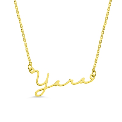 Personalized Minimalist Name Necklace in Gold