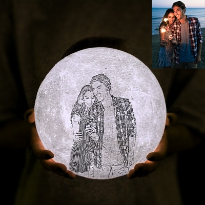 3D Printing Moon Lamp with Remote Touch Control