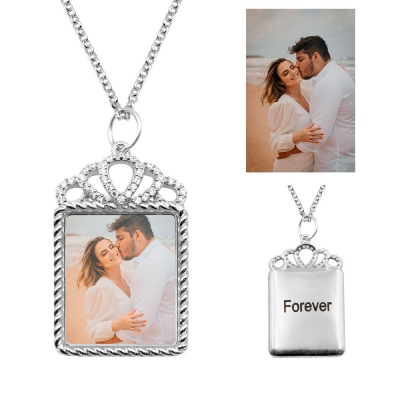 Colar personalizado com foto colorida para amante