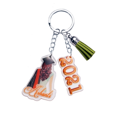 Custom Graduation Keepsake Print Keychain