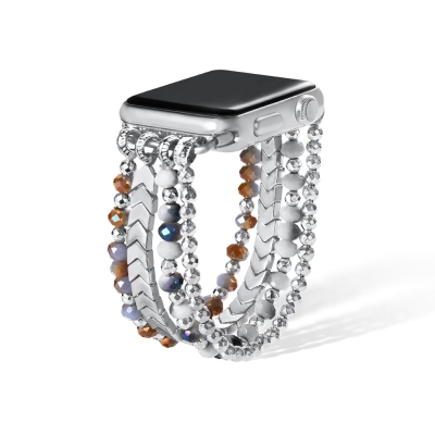 Personalized Beaded Watch Band Compatible with Apple Watch