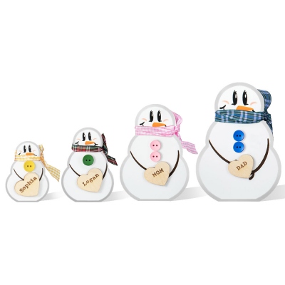 Personalized Christmas Snowman Ornament