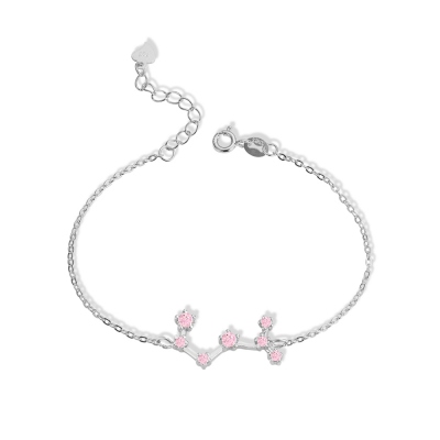 Zodiac Bracelet & Constellation Anklet with Birthstone