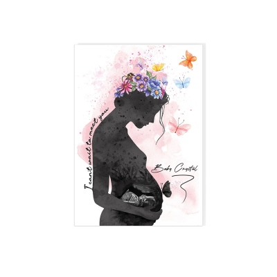 Custom Baby Boy or Girl Print Mothers Gift