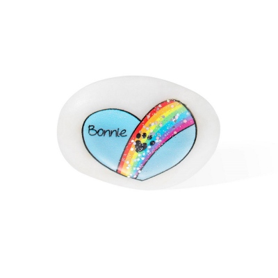 Personalized Pet Memorial Rainbow Bridge Stone, Rainbow Bridge, Pet Loss, Dog or Cat, Memorial