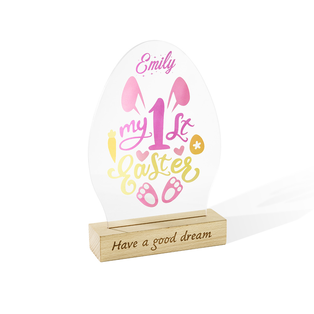 Custom Kids Name Easter Night Light