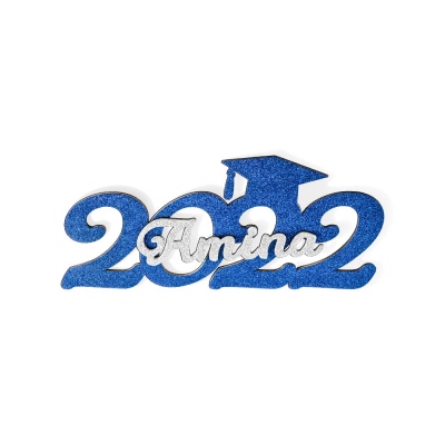 Custom 2022 Glitter Graduation Photo Prop, Wooden Graduation Sign with Name Senior Party Decoration/Dormitory Decoration, Graduation Gift