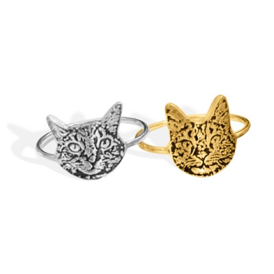 Personalisierter Hund-Foto-Ring, Haustier-Gesichts-Gravur-Ring, Katzen-Schmuck-Erinnerungsring für Haustier-Liebhaber-Geschenk