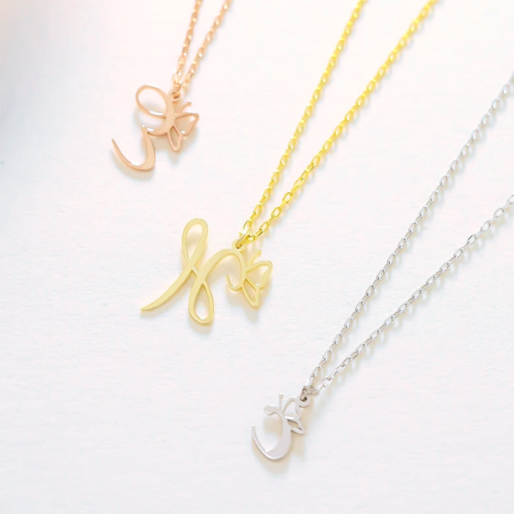 Colar de borboleta personalizado com inicial, colar de borboleta de prata esterlina, joias iniciais, presente personalizado para mulheres e meninas