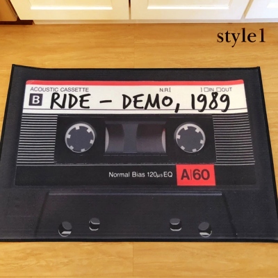 Personlig kassettband Retro dörrmatta, anpassad dörrmatta, välkomstmatta, heminredning, present till män/kvinnor/kassettälskare/musikälskare