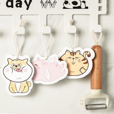 Personalized Cartoon Dish Sponge Dishcloth, Animals Sponge, Pure Wood Pulp Environmentally-friendly Sponge, Housewarming Gift, Gift for Her/Mother
